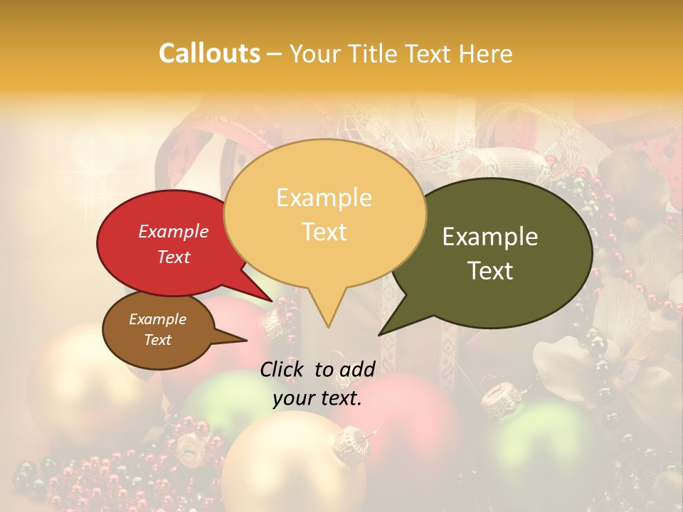 Year Golden Border PowerPoint Template