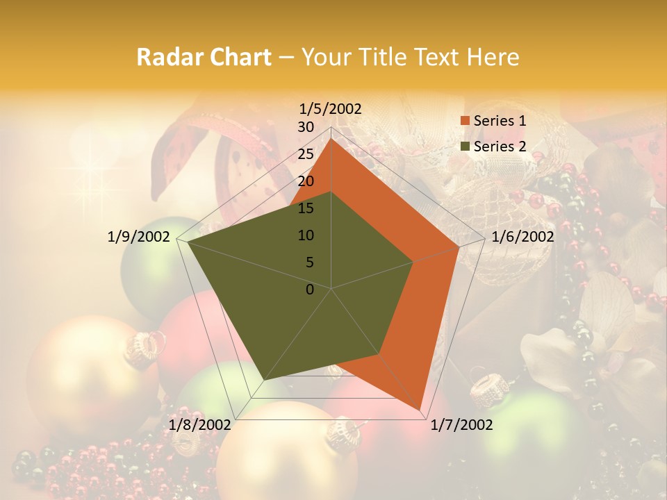 Year Golden Border PowerPoint Template
