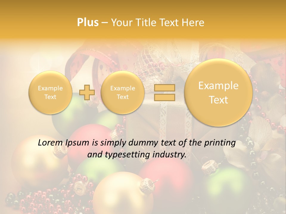 Year Golden Border PowerPoint Template