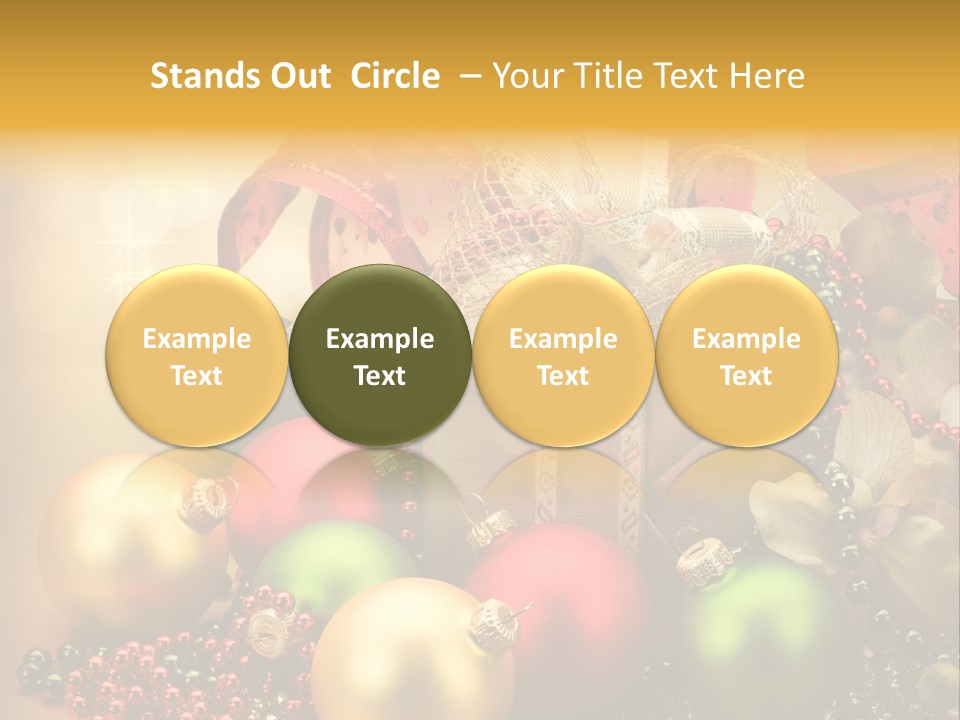 Year Golden Border PowerPoint Template