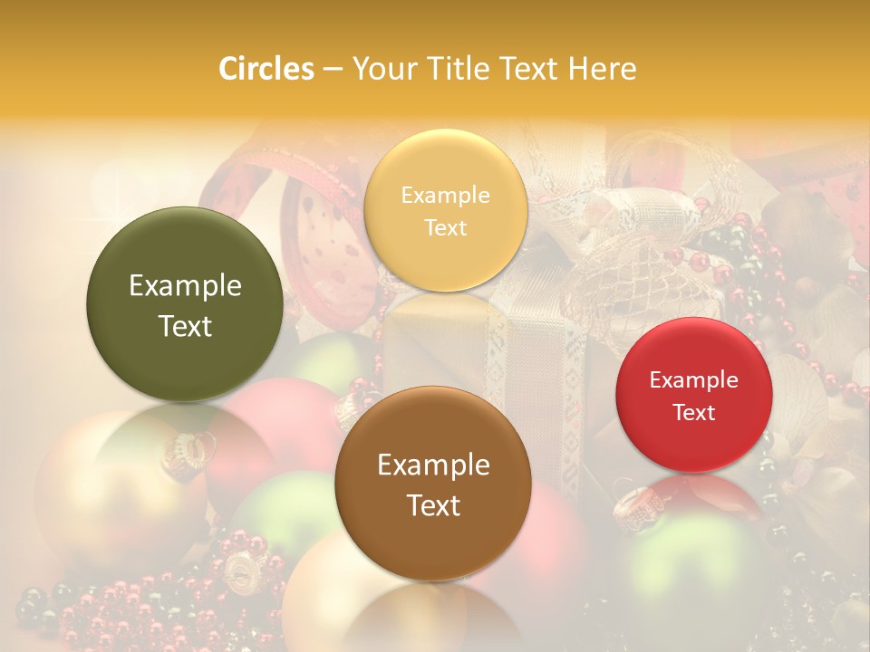 Year Golden Border PowerPoint Template