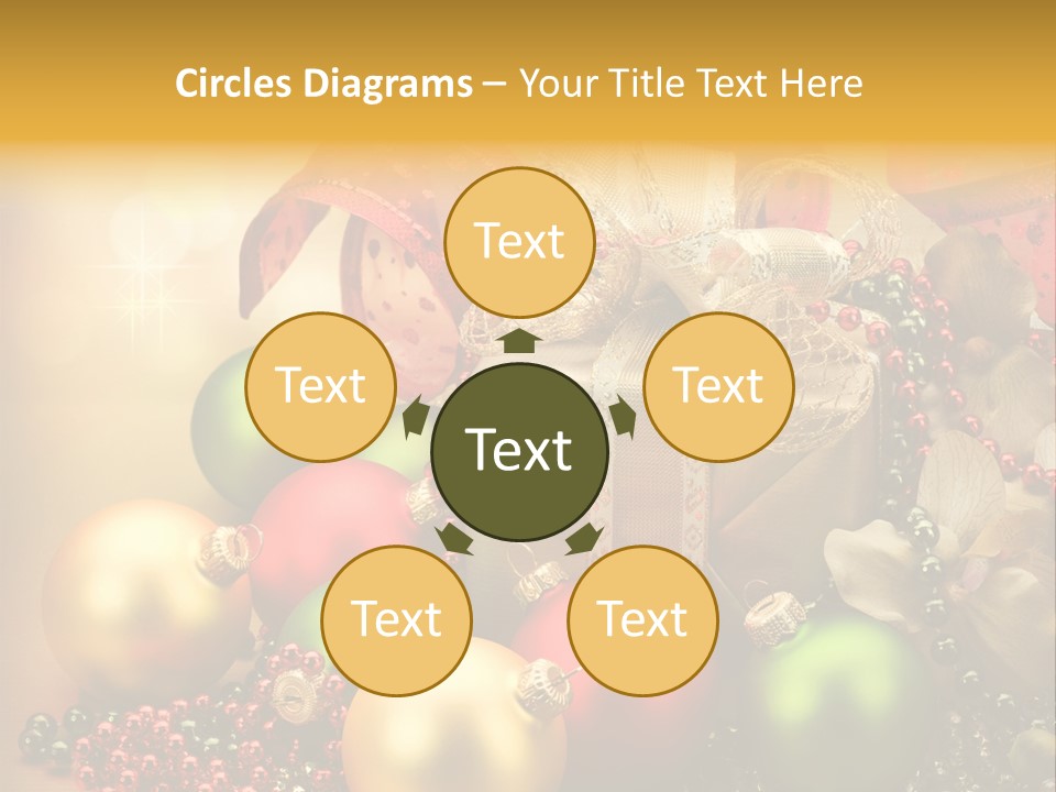 Year Golden Border PowerPoint Template
