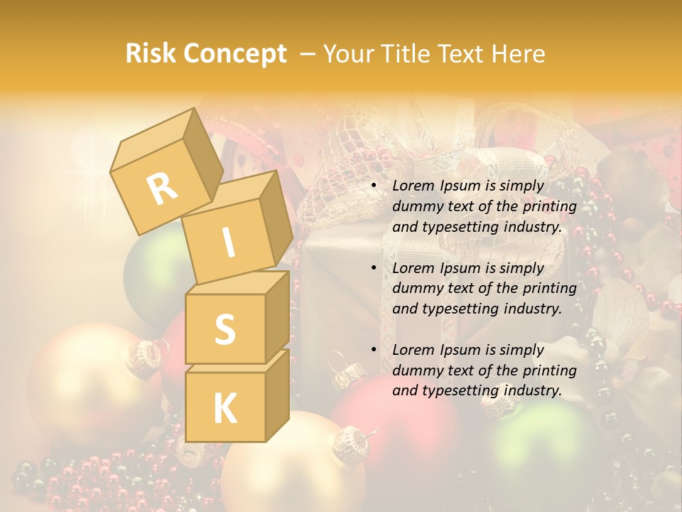 Year Golden Border PowerPoint Template