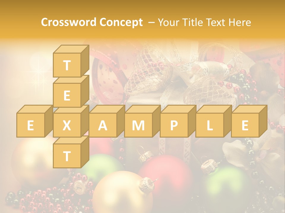 Year Golden Border PowerPoint Template