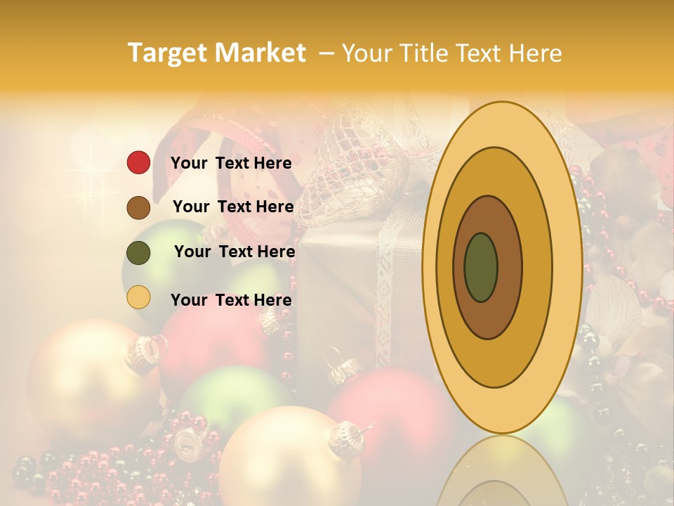 Year Golden Border PowerPoint Template