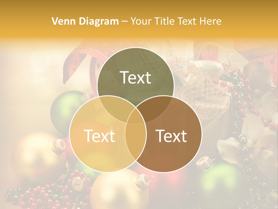 Year Golden Border PowerPoint Template
