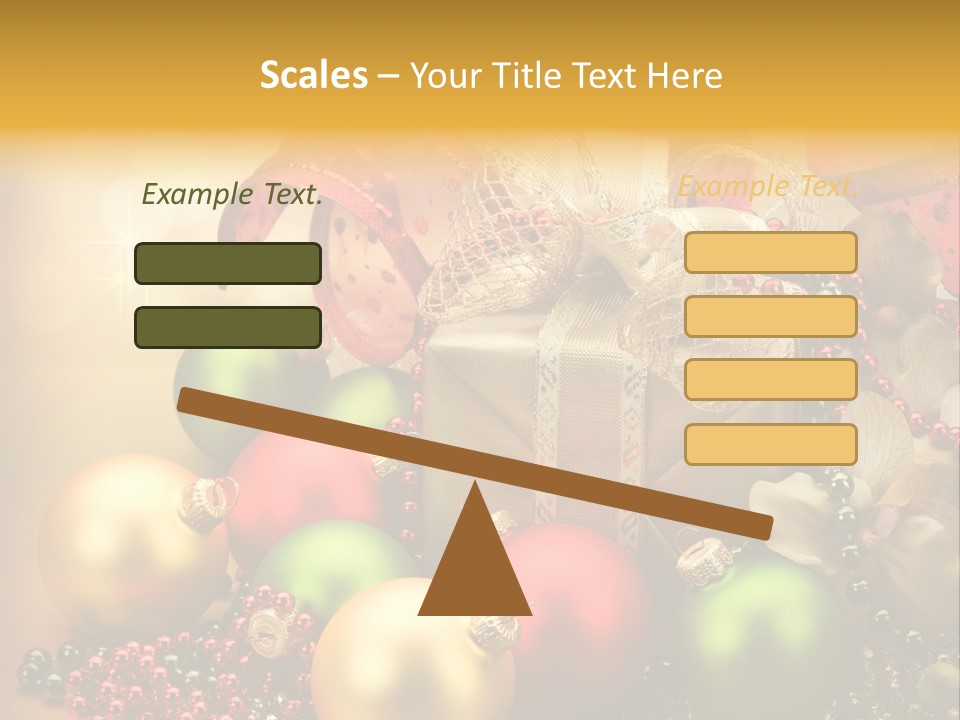 Year Golden Border PowerPoint Template