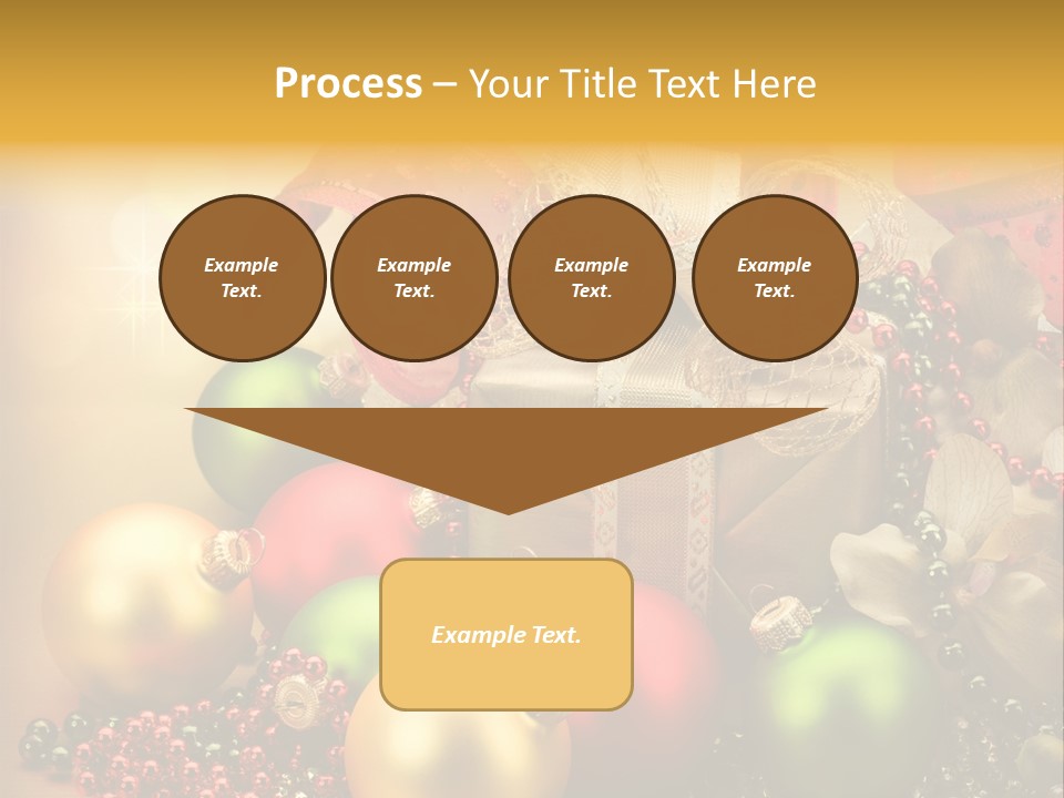 Year Golden Border PowerPoint Template