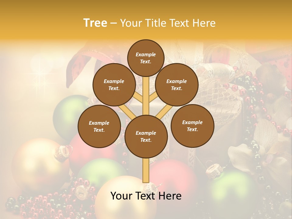Year Golden Border PowerPoint Template