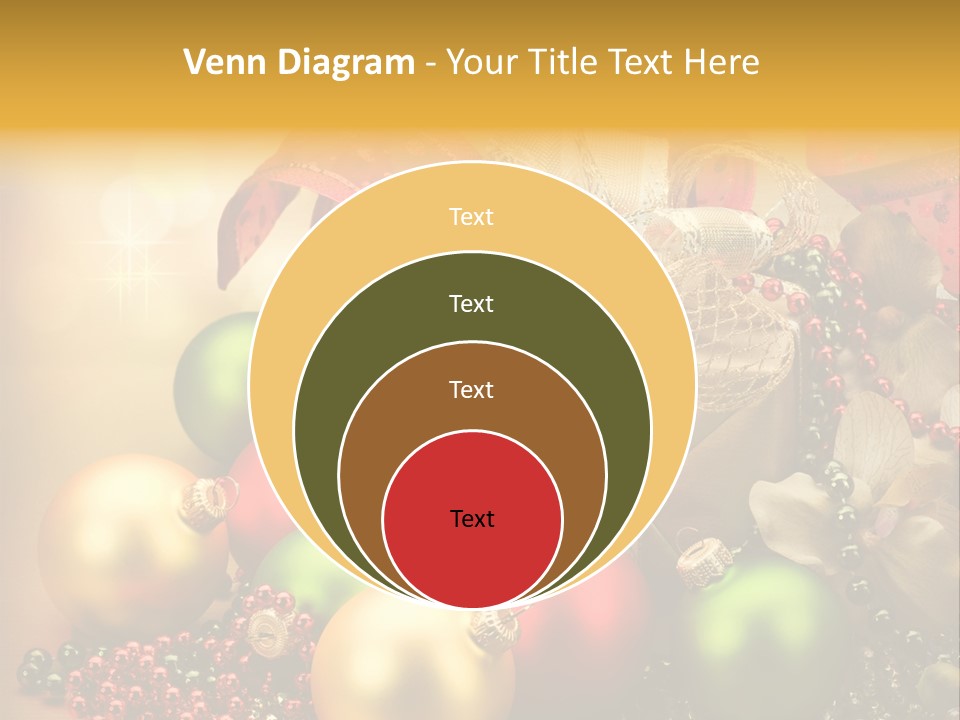 Year Golden Border PowerPoint Template