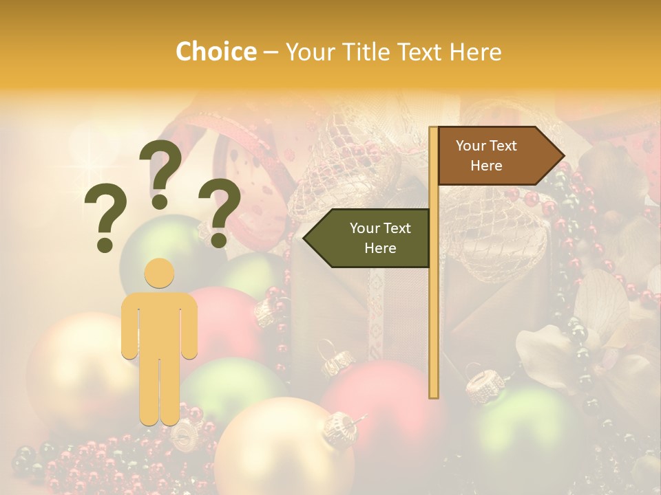 Year Golden Border PowerPoint Template