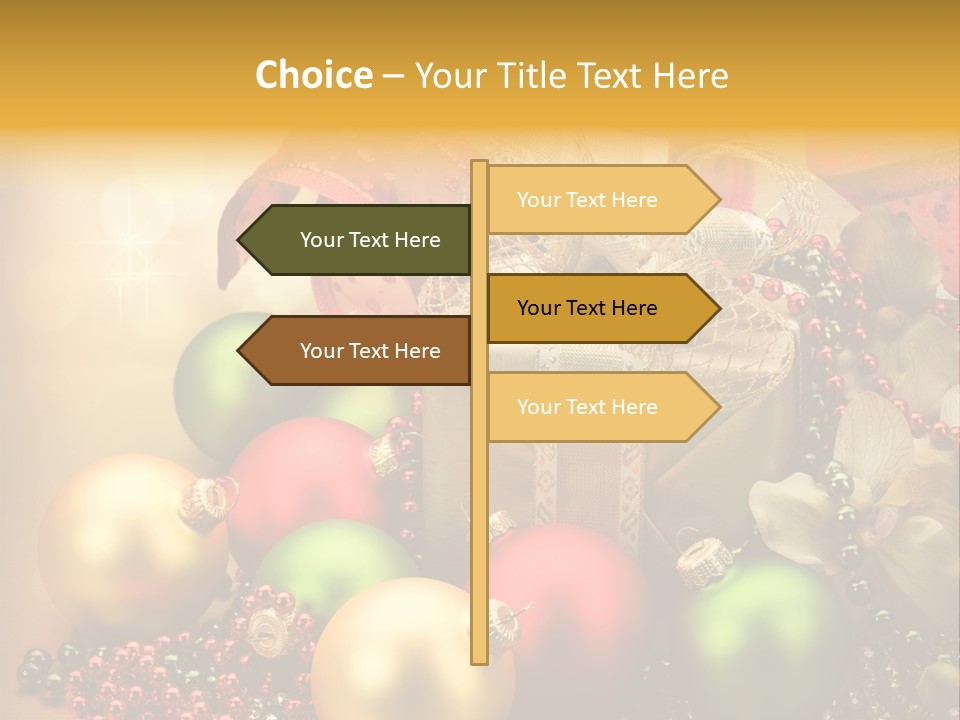 Year Golden Border PowerPoint Template