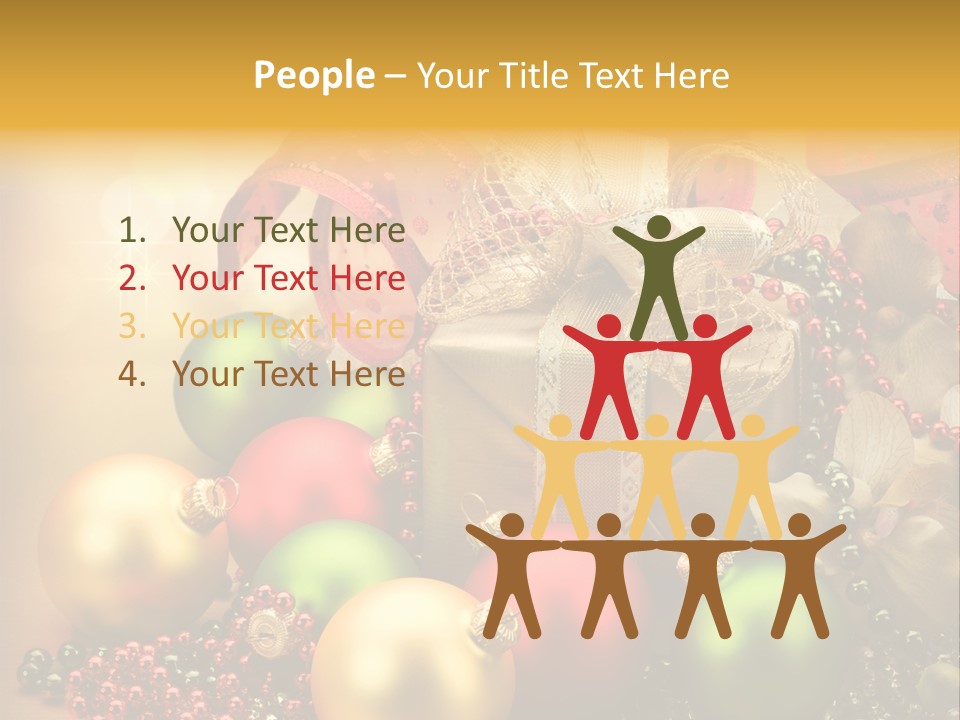 Year Golden Border PowerPoint Template