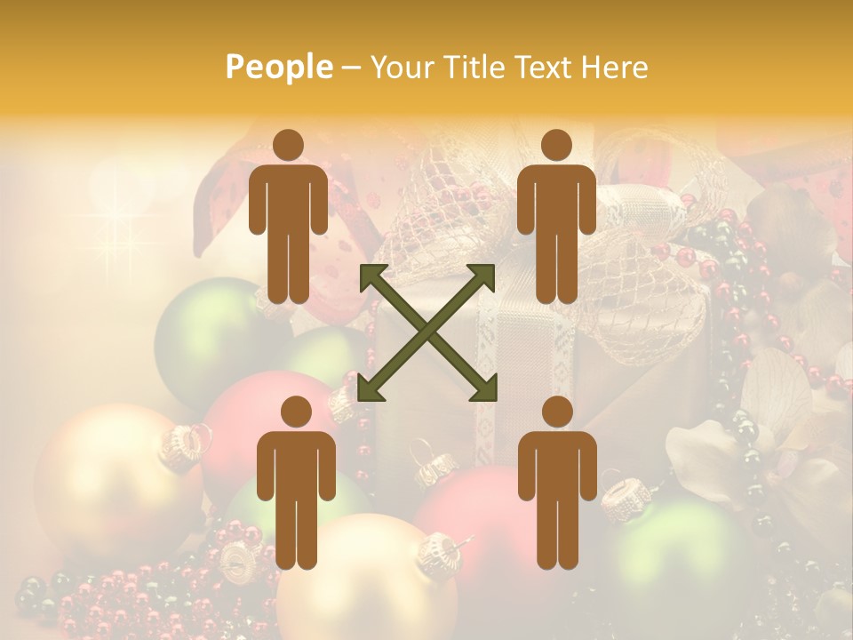Year Golden Border PowerPoint Template