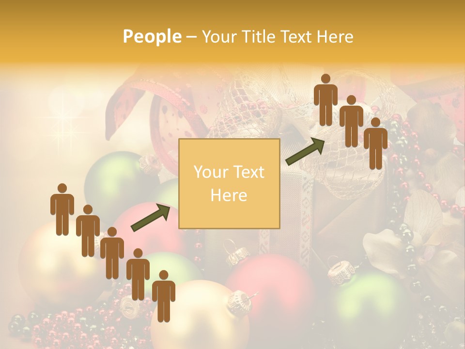 Year Golden Border PowerPoint Template