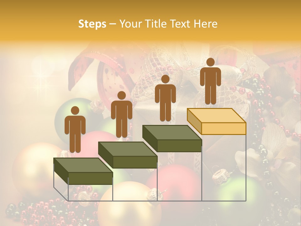 Year Golden Border PowerPoint Template