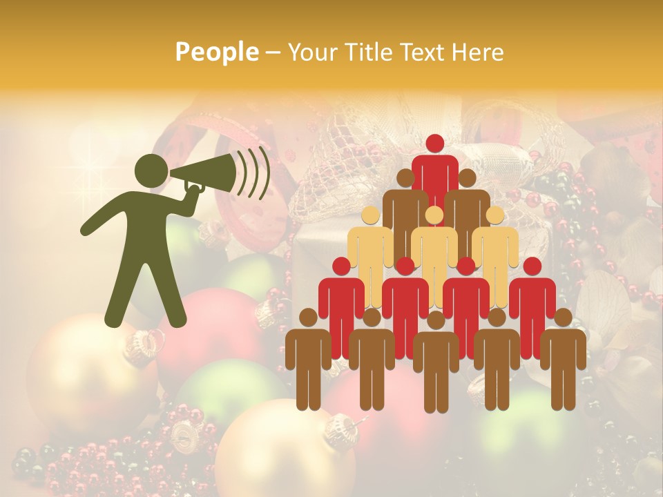 Year Golden Border PowerPoint Template