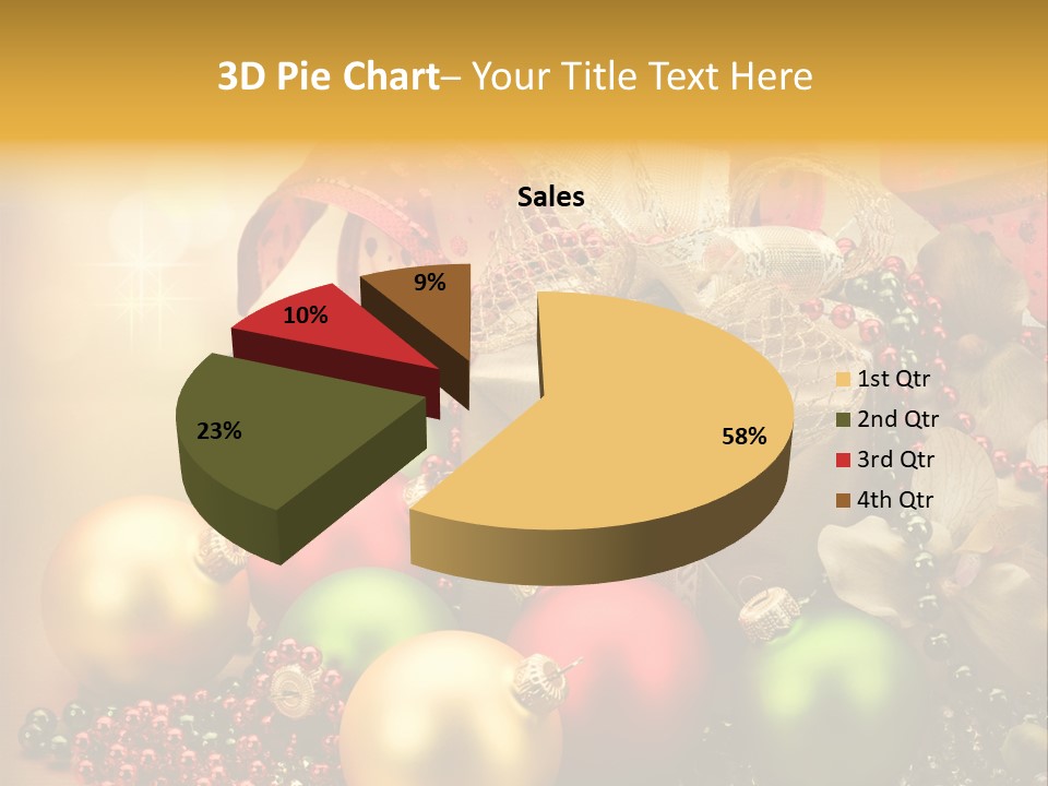 Year Golden Border PowerPoint Template