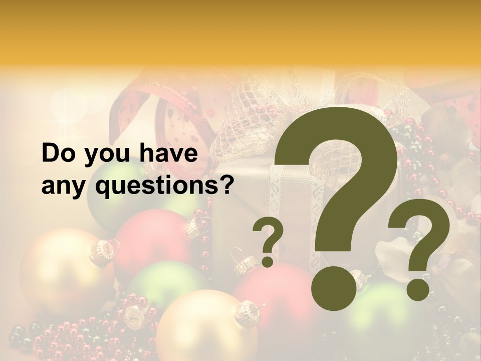 Year Golden Border PowerPoint Template