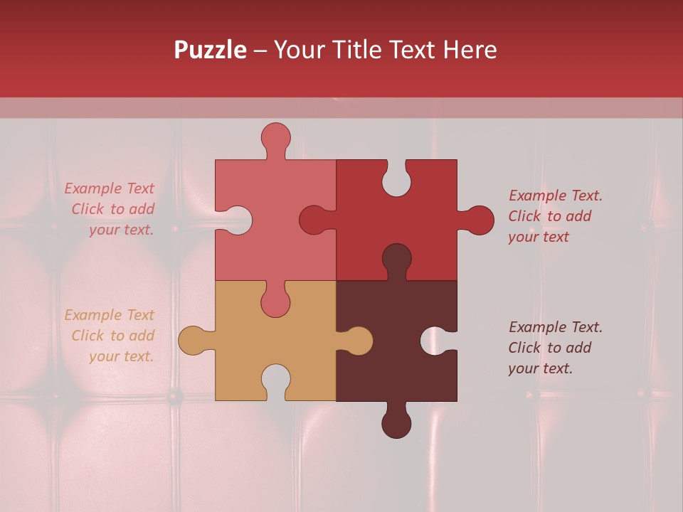 Surface Buttoned Glamour PowerPoint Template