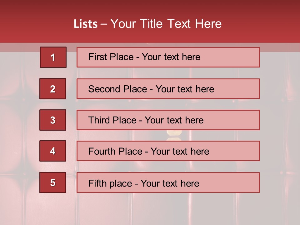 Surface Buttoned Glamour PowerPoint Template