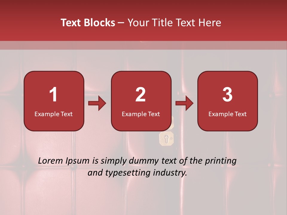 Surface Buttoned Glamour PowerPoint Template
