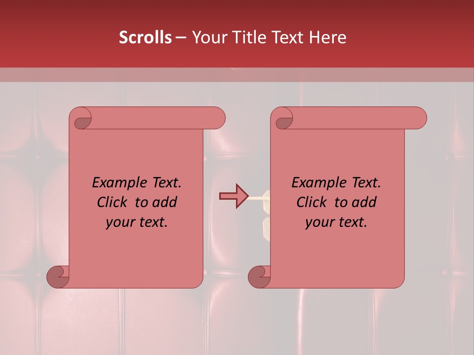 Surface Buttoned Glamour PowerPoint Template
