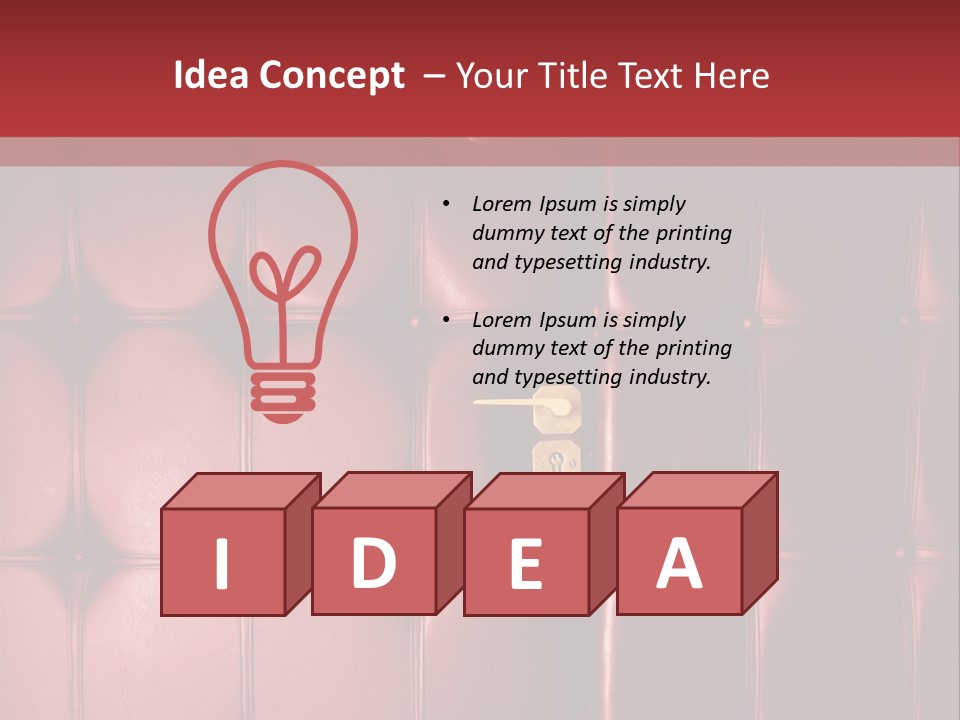 Surface Buttoned Glamour PowerPoint Template