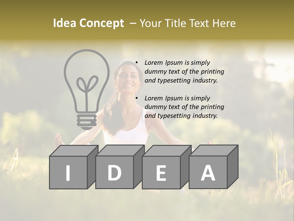 Balance Relaxation Concentration PowerPoint Template