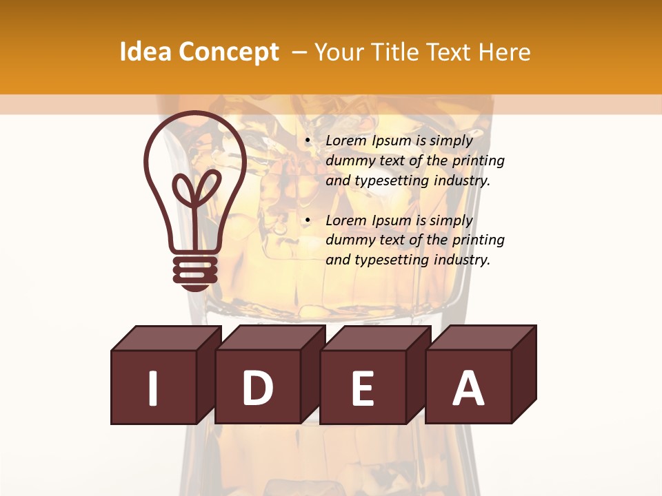 Yellow Cold Orange PowerPoint Template