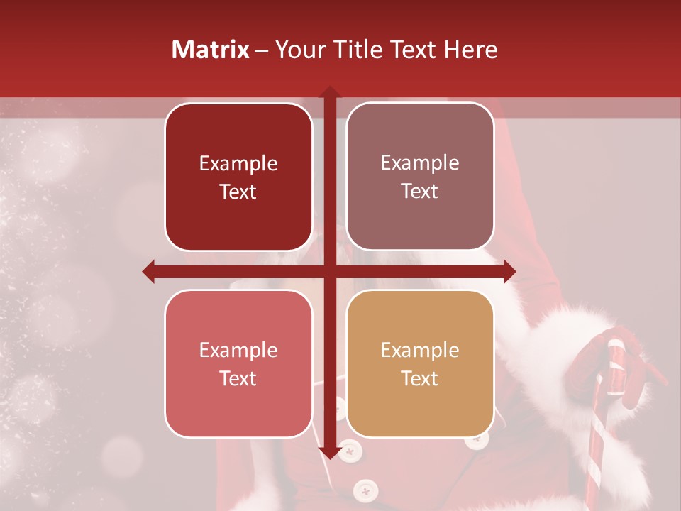 Closeup Dessert Xmas PowerPoint Template