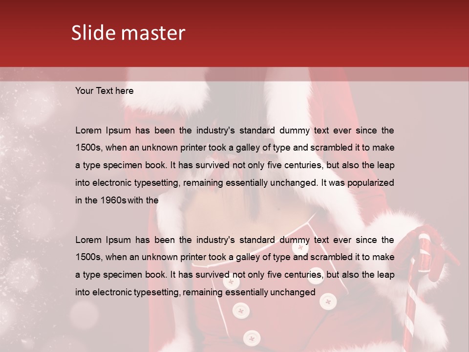 Closeup Dessert Xmas PowerPoint Template