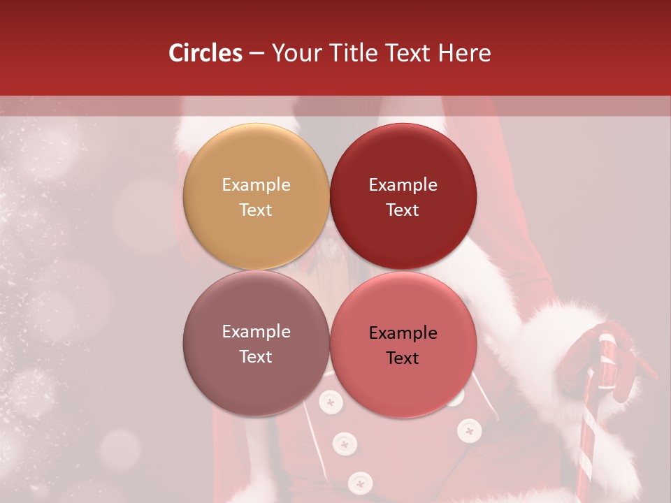 Closeup Dessert Xmas PowerPoint Template