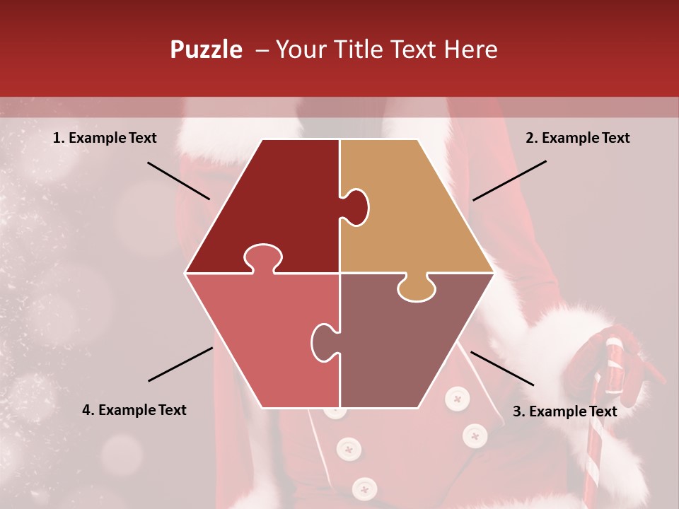 Closeup Dessert Xmas PowerPoint Template