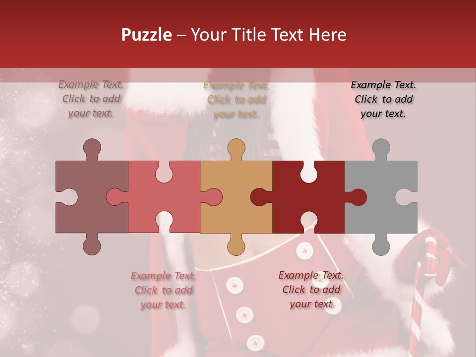 Closeup Dessert Xmas PowerPoint Template