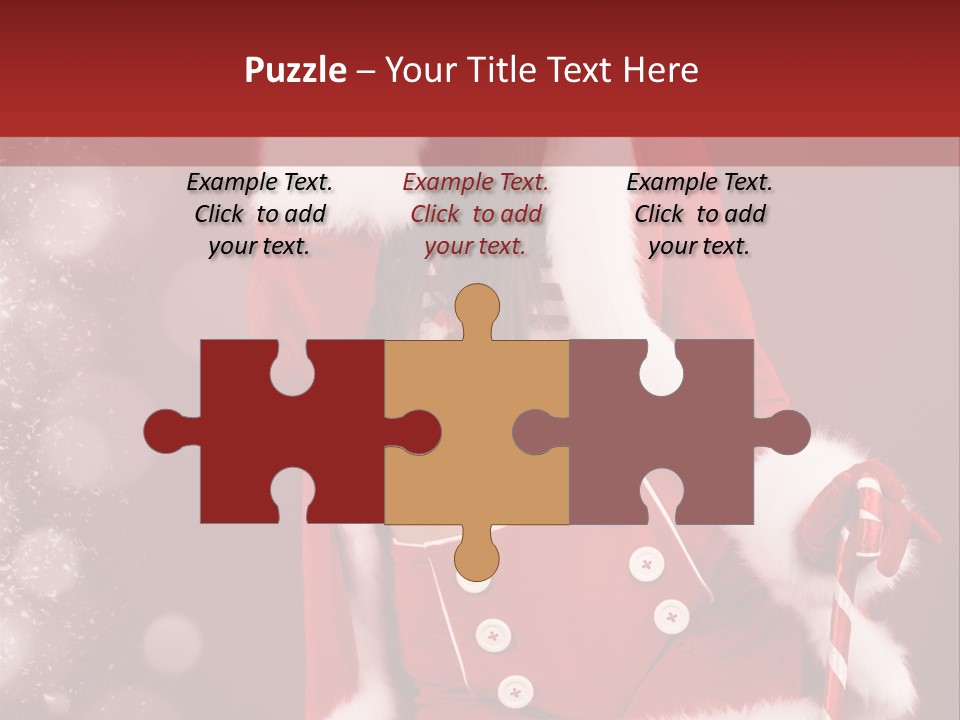 Closeup Dessert Xmas PowerPoint Template