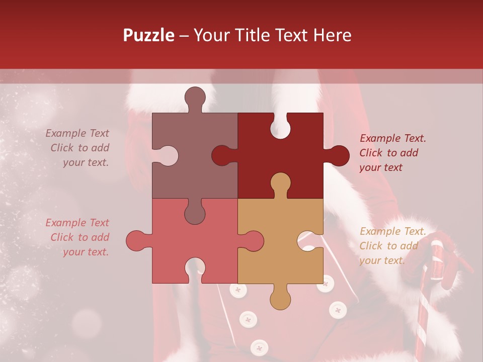 Closeup Dessert Xmas PowerPoint Template