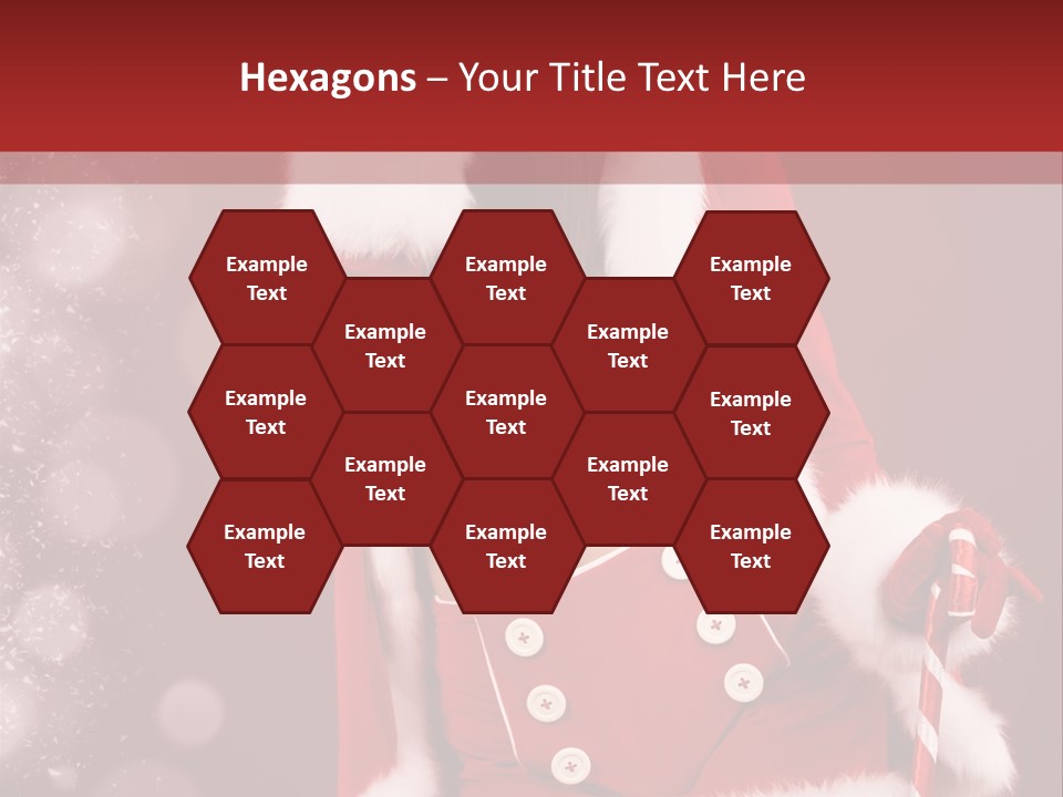 Closeup Dessert Xmas PowerPoint Template