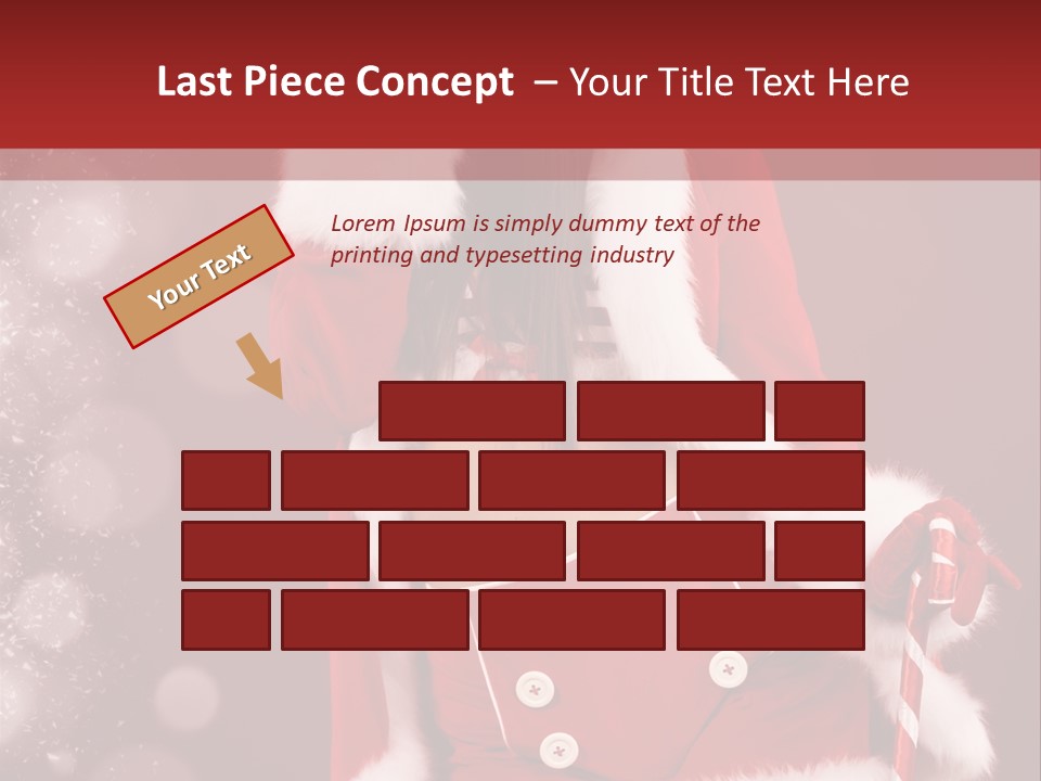 Closeup Dessert Xmas PowerPoint Template