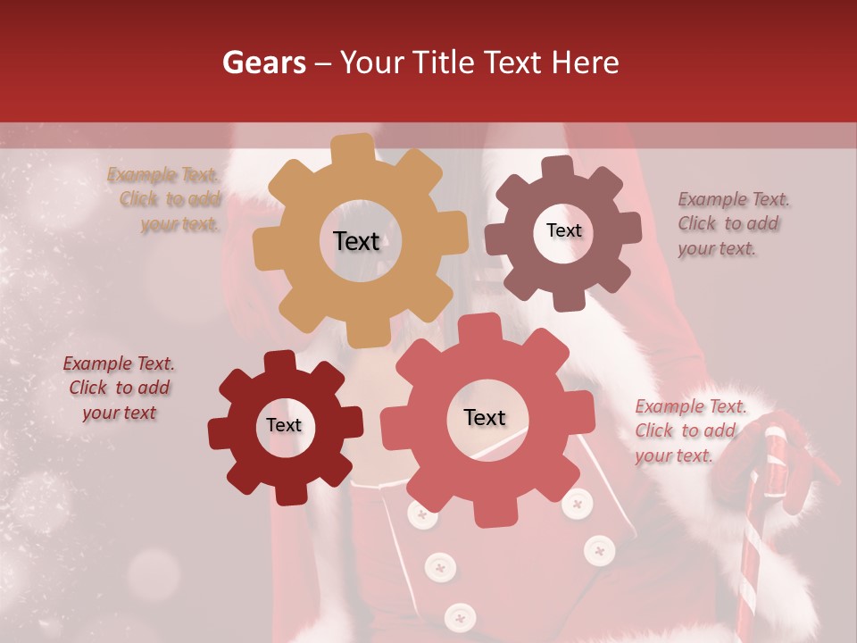 Closeup Dessert Xmas PowerPoint Template