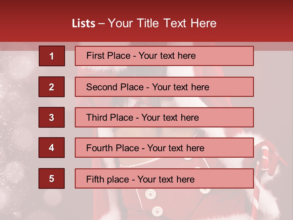 Closeup Dessert Xmas PowerPoint Template