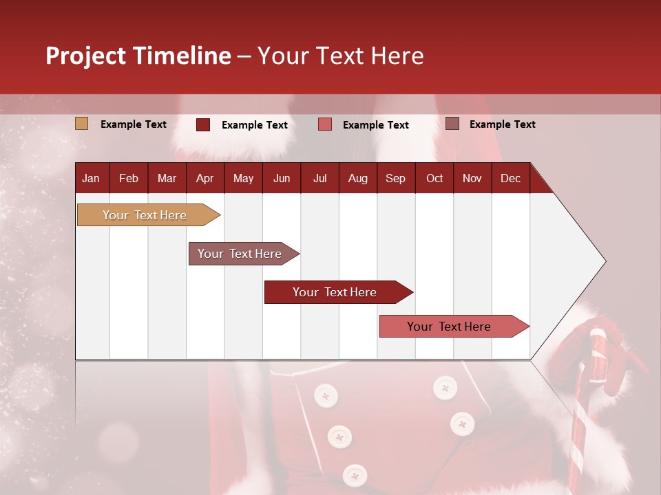 Closeup Dessert Xmas PowerPoint Template