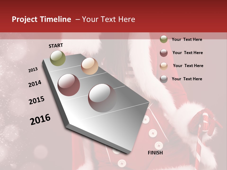 Closeup Dessert Xmas PowerPoint Template
