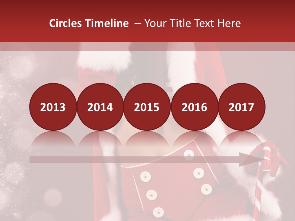 Closeup Dessert Xmas PowerPoint Template