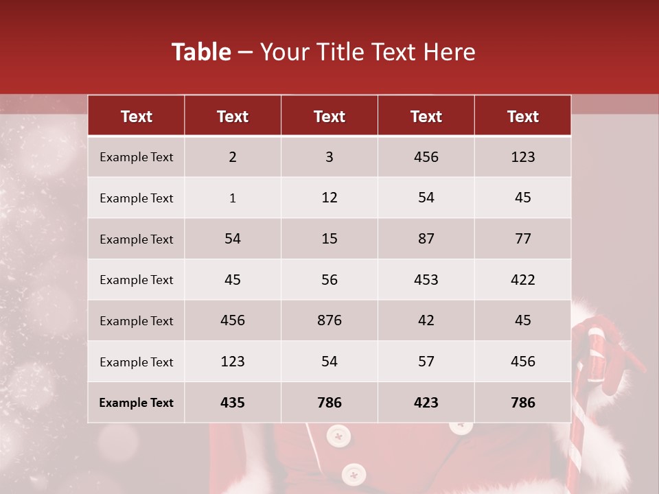 Closeup Dessert Xmas PowerPoint Template