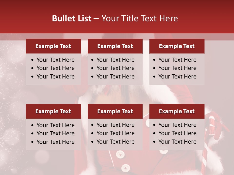 Closeup Dessert Xmas PowerPoint Template