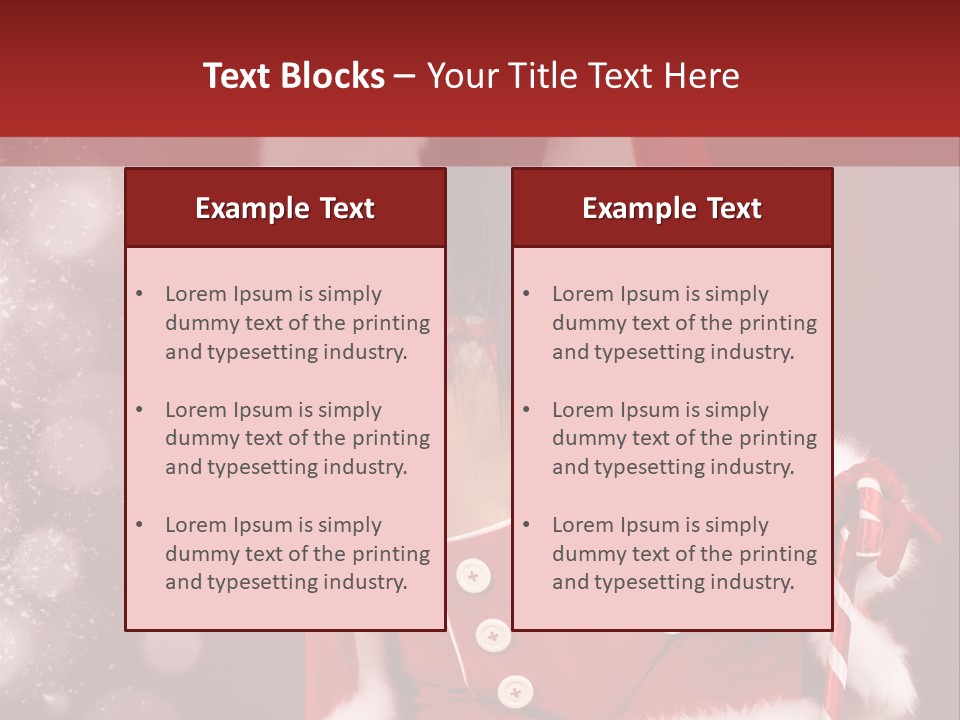 Closeup Dessert Xmas PowerPoint Template