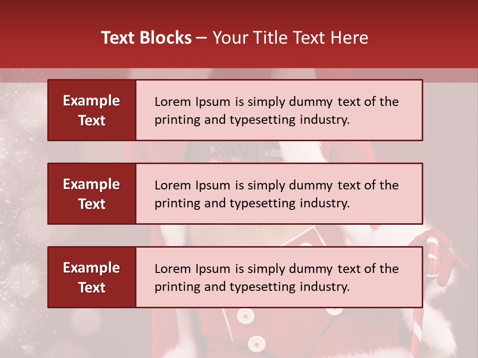 Closeup Dessert Xmas PowerPoint Template