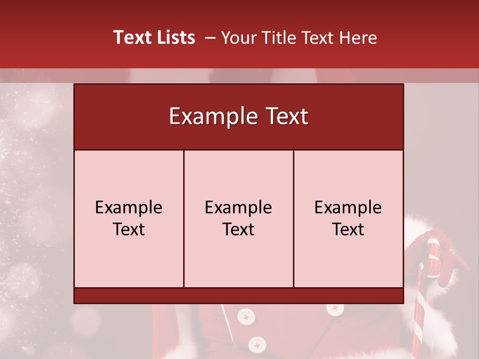 Closeup Dessert Xmas PowerPoint Template