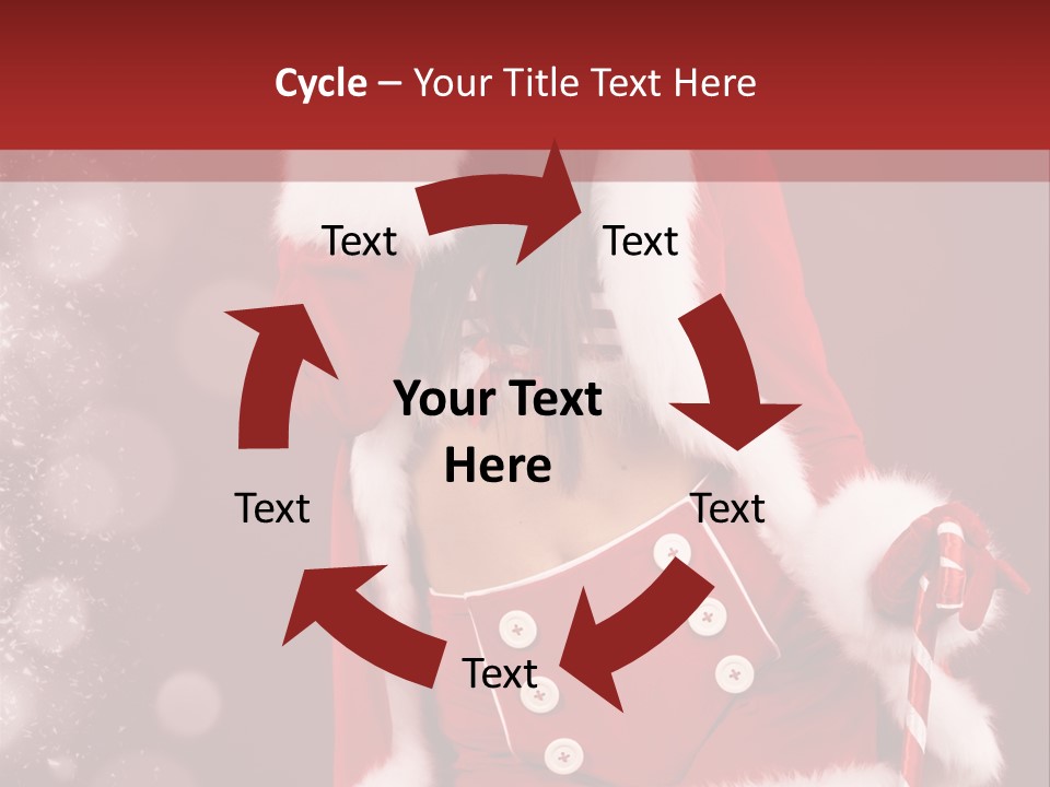 Closeup Dessert Xmas PowerPoint Template